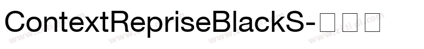 ContextRepriseBlackS字体转换