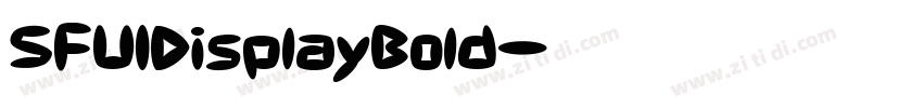 SFUIDisplayBold字体转换