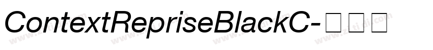 ContextRepriseBlackC字体转换