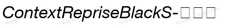 ContextRepriseBlackS字体转换