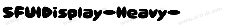 SFUIDisplay-Heavy字体转换