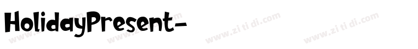 HolidayPresent字体转换