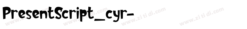 PresentScript_cyr字体转换