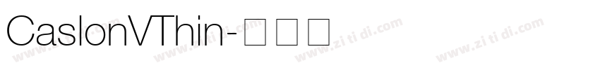 CaslonVThin字体转换