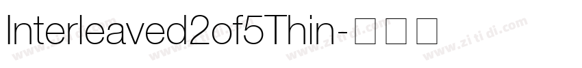 Interleaved2of5Thin字体转换