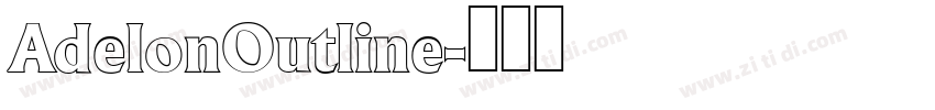 AdelonOutline字体转换