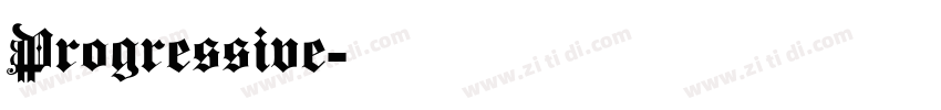 Progressive字体转换