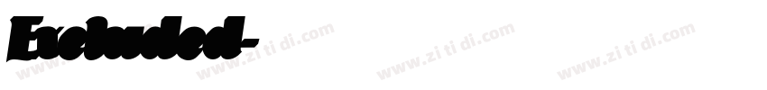 Excluded字体转换