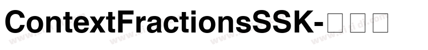 ContextFractionsSSK字体转换