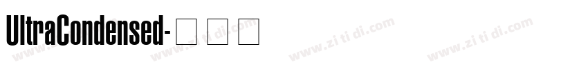 UltraCondensed字体转换