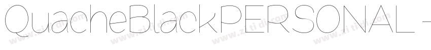 QuacheBlackPERSONAL字体转换