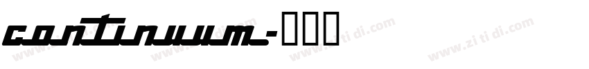 continuum字体转换