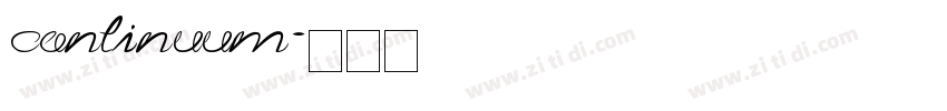 continuum字体转换