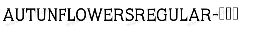 AutunFlowersRegular字体转换