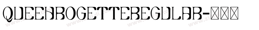 QueenRogetteRegular字体转换