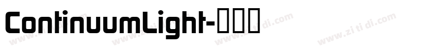 ContinuumLight字体转换