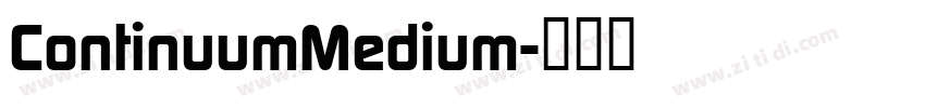 ContinuumMedium字体转换
