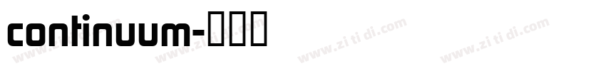 continuum字体转换
