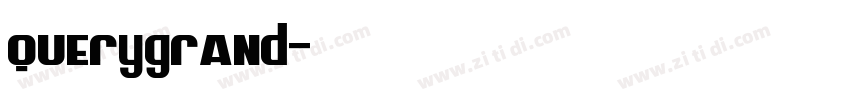 querygrand字体转换