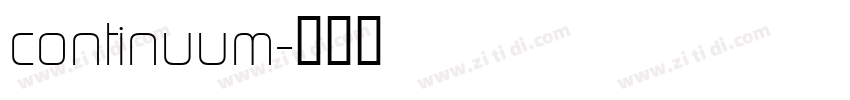 continuum字体转换