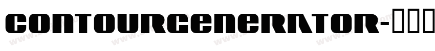 ContourGenerator字体转换