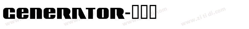 Generator字体转换