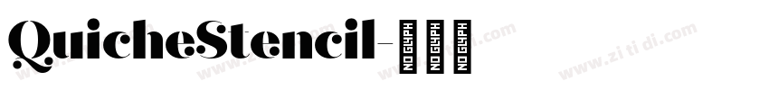 QuicheStencil字体转换