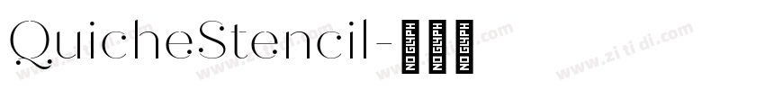 QuicheStencil字体转换