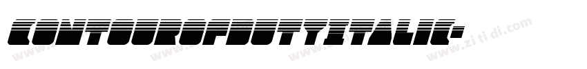 ContourofDutyItalic字体转换