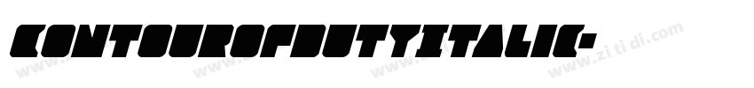 ContourofDutyItalic字体转换
