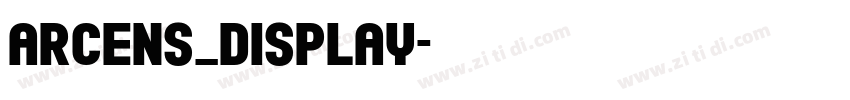 Arcens_Display字体转换