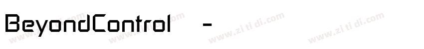 BeyondControl字体字体转换