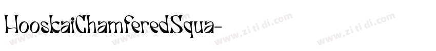 HooskaiChamferedSqua字体转换