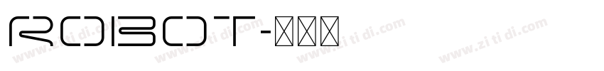robot字体转换