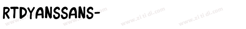 RTDyansSans字体转换