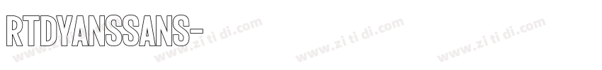 RTDyansSans字体转换