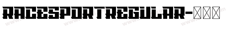 RaceSportRegular字体转换