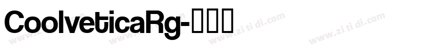 CoolveticaRg字体转换