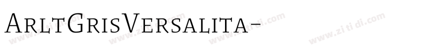 ArltGrisVersalita字体转换