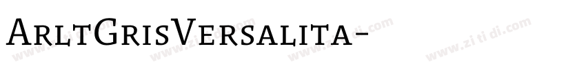ArltGrisVersalita字体转换