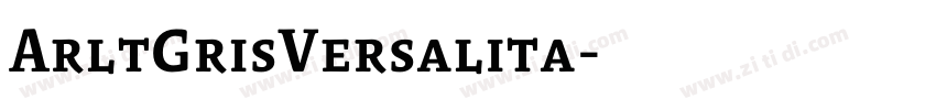 ArltGrisVersalita字体转换