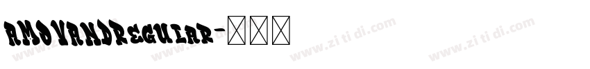AMOVANDRegular字体转换