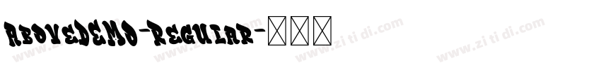 AboveDEMO-Regular字体转换