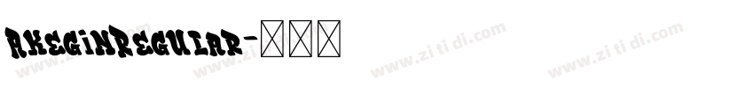 AkeginRegular字体转换
