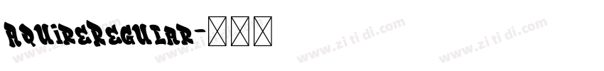 AquireRegular字体转换