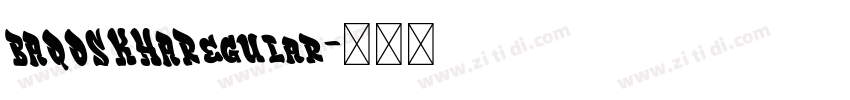 BAQOSKHARegular字体转换