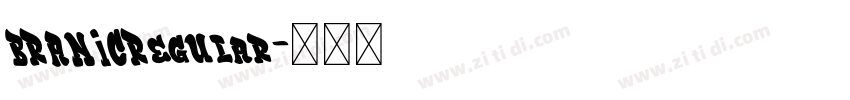 BRANICRegular字体转换