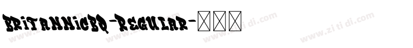 BritannicBQ-Regular字体转换