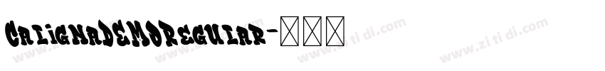 CalignaDEMORegular字体转换