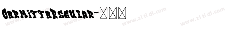CarmittaRegular字体转换